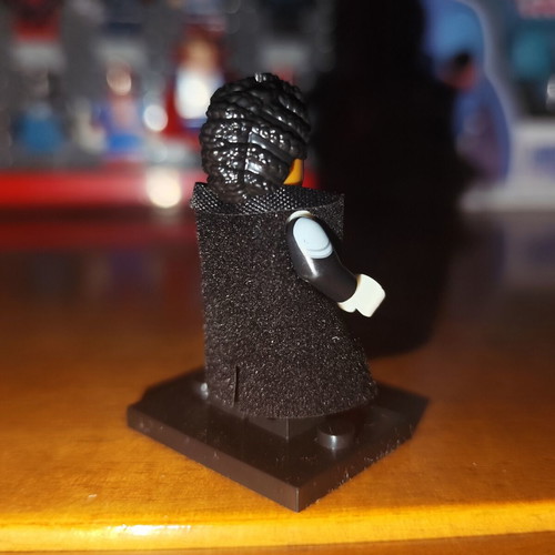 Spectrum Monica Rambeau minifigure like new with stand and black coat