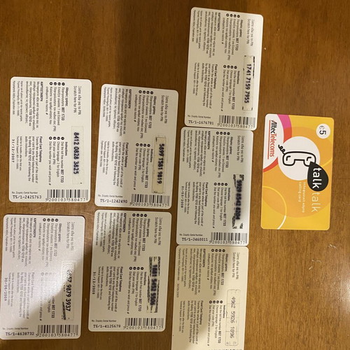 Phone cards set of 7 like new