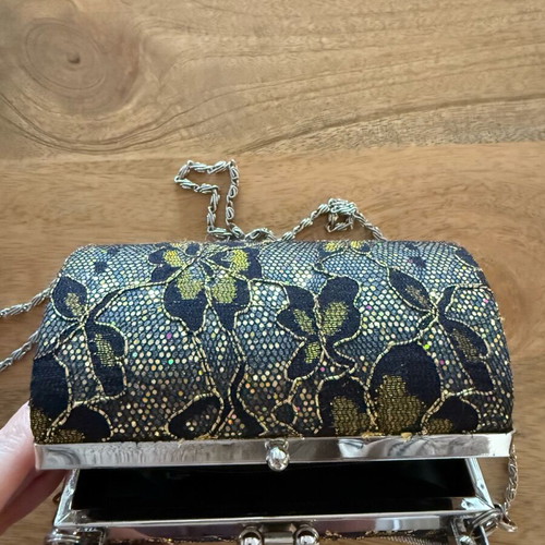 Evening shoulder bag black new