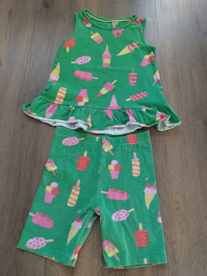 Mothercare leggings and T-shirt set like new, colorful, size 110