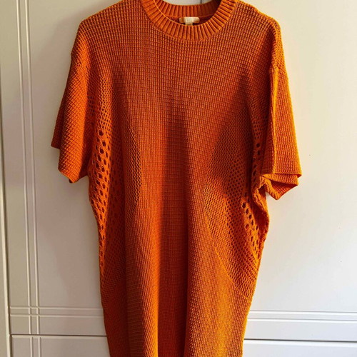 Knitted dress orange H&M like new, XL