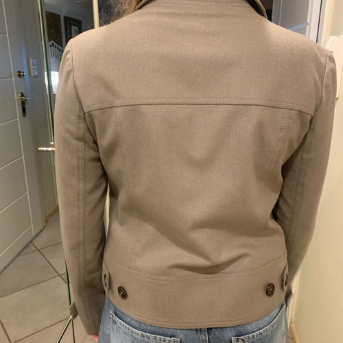 Burberry wool short jacket used, grey, size M