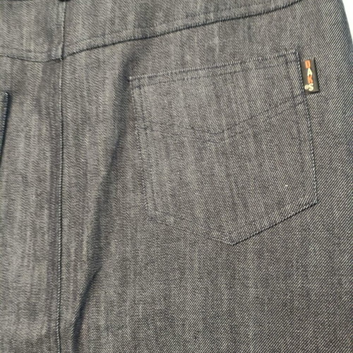 Daks women's denim skirt, dark indigo midi