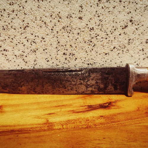 Master Dimitar Dimitrov antique decorative knife with dog head handle