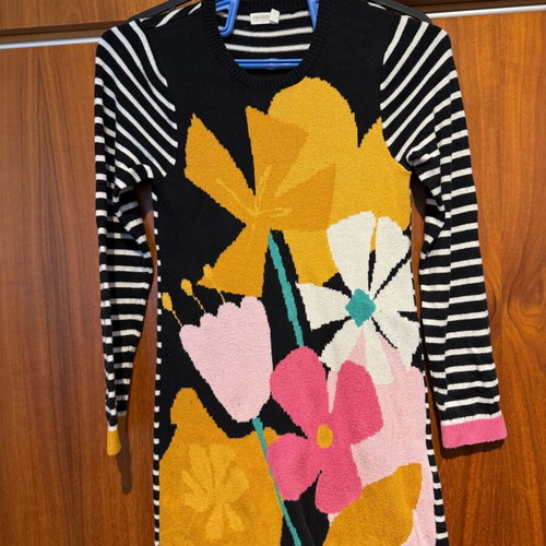 Knitted dress for girls 10 years old like new, colorful, H&M
