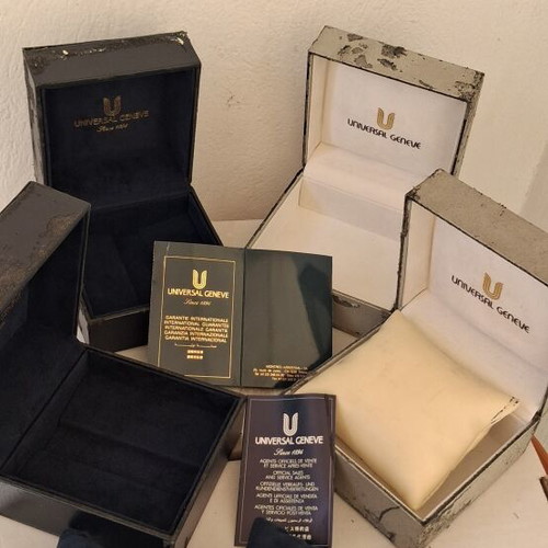 Universal Geneve watch boxes refurbished, set of 4