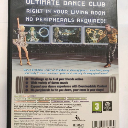 Xbox 360 Dance Evolution used