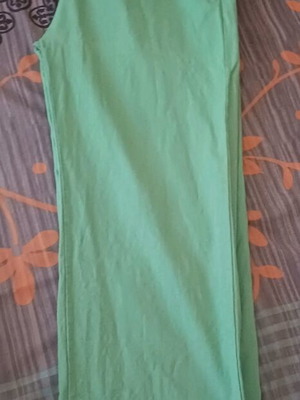 Cotton women's pants like new, size S, mint green