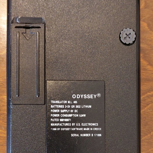 Odyssey ML 405 five-language translator like new
