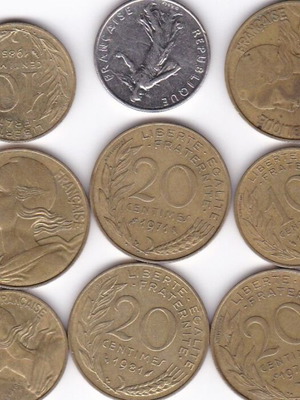 French coins used