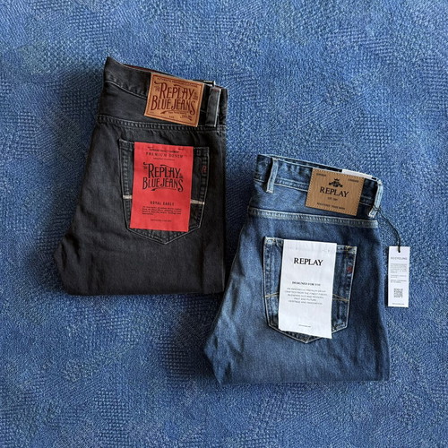 Replay Jeans νέοι ανδρικοί τζιν Grover Straight 33/34 και Deryck Straight 30/32