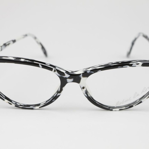 Robert La Roche eyeglasses new, vintage 80s, black and white
