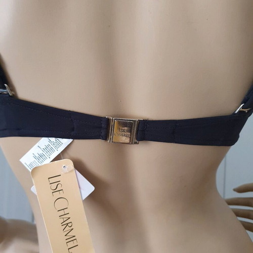 Lise Charmel swimwear top new, size 34B, black