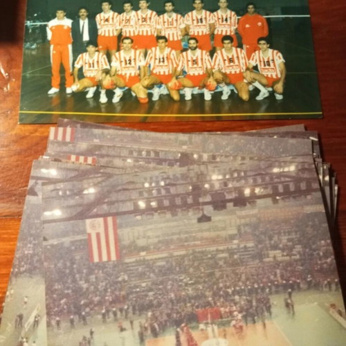 Olympiacos Volleyball 25 Photos of 1992 Champions Cup with Ravenna like new