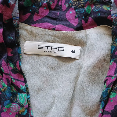 Etro silk dress XL IT46 like new, multicolor