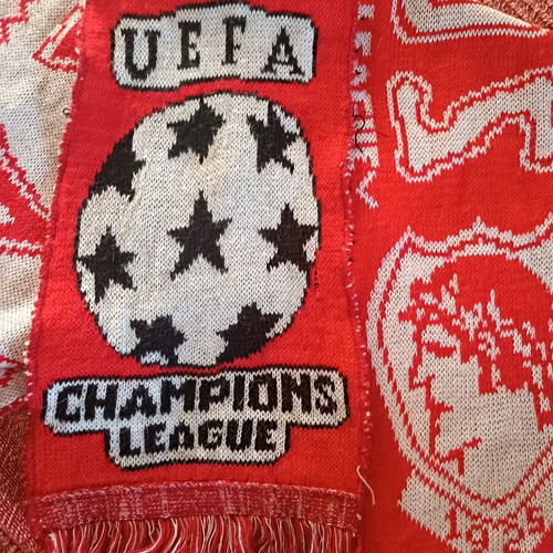 Olympiacos UEFA Champions League scarf like new, vintage 90s-00s