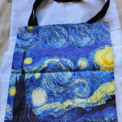 Fabric tote bag Starry Night Vincent Van Gogh new