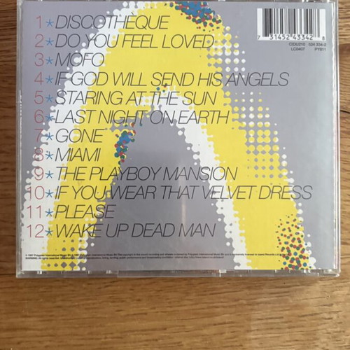 U2 Pop CD like new, 1997 studio album with rock and electronic elements