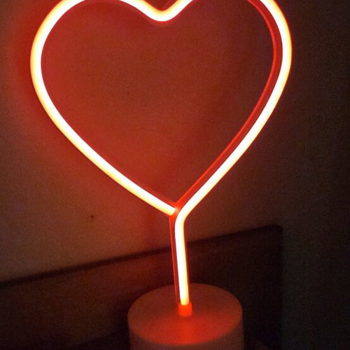 Heart battery lamp like new