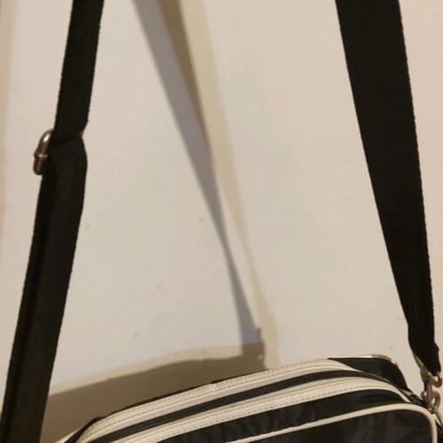 Diesel shoulder bag used, black with adjustable strap and compartments