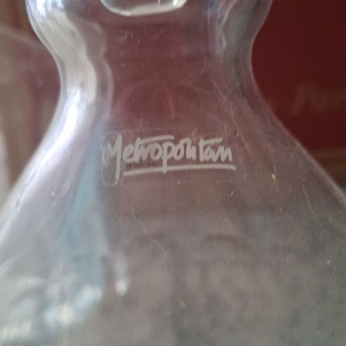 Vintage crystal carafes set of 3 like new, made in Italy and England