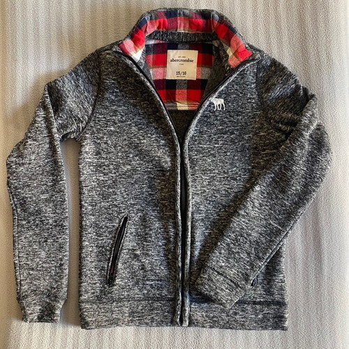 Abercrombie boys' hoodie used, 15/16 years, gray
