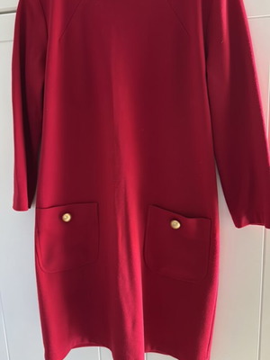 Red dress Twenty 29 like new with pockets and gold buttons size M