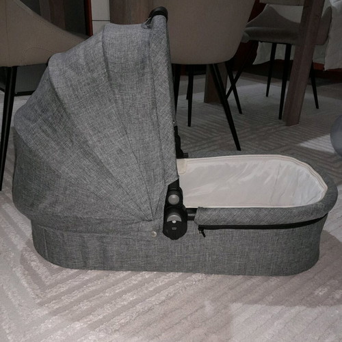 Kikka Boo Ugo stroller 3 in 1 used, dark grey melange