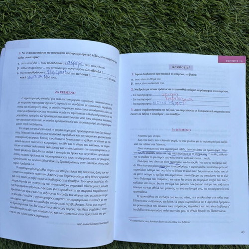 Ektheseis Methodology and Technique in Speech Production B' Gymnasio Used