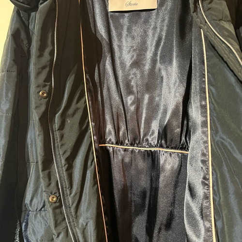 Salco Italian jacket like new, quilted with belt, size 48