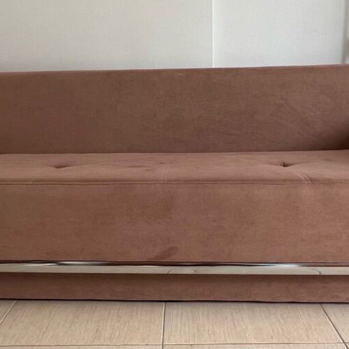 Sofa used with free cushions, dimensions 212x144cm