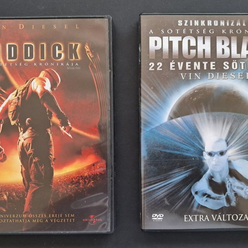 Pitch Black & Chronicles of Riddick DVD like new, sci-fi horror action