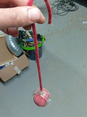 Interactive cat toy used with USB