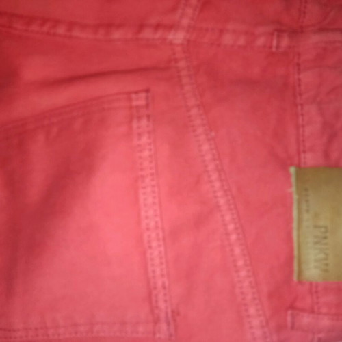 Red Pink Woman jeans size 36 like new, wife leg