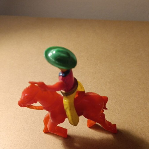 Cowboy Rider Figure 1970 used, height 14 cm