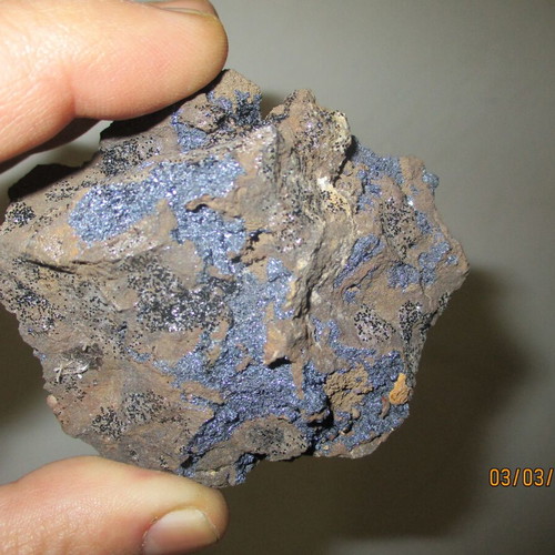 Chalcanthite and Hematite Mineral new, size 6 centimeters