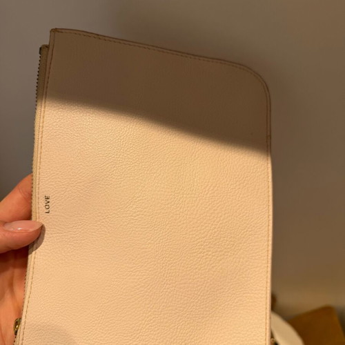 Zara beige leather shoulder bag like new