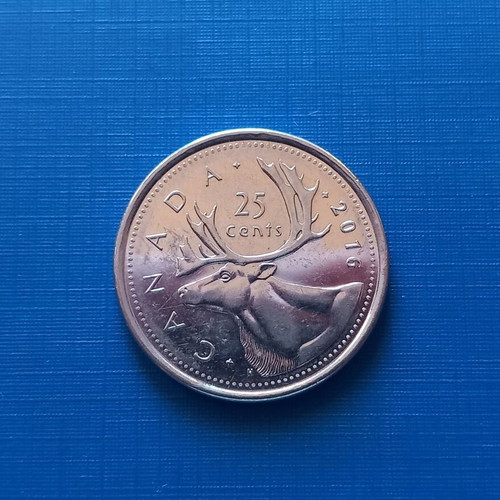 Canada 25 cents 2016 coin like new