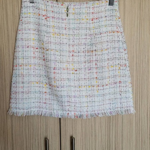 BSB tweed skirt size 40, like new, white with multicolor weave