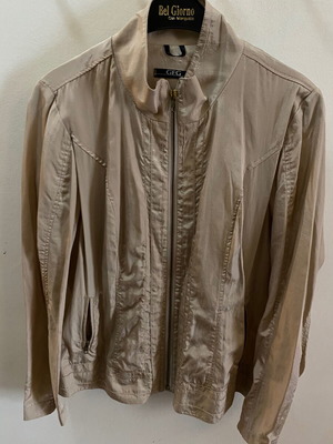 Lightweight beige gold jacket like new, size Large