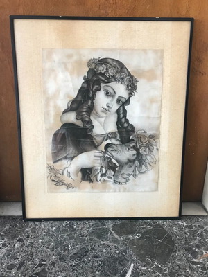 Old artwork by V. Chatzis 1899 used, dimensions 54x43 cm