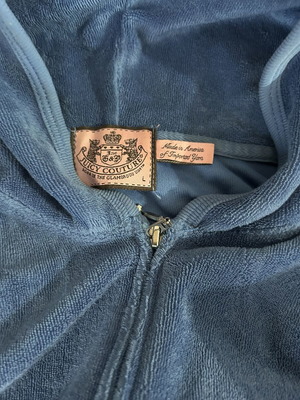 Juicy Couture βελούδινο σετ σαν καινούργιο, πάνω μέρος large, κάτω small, μπλε