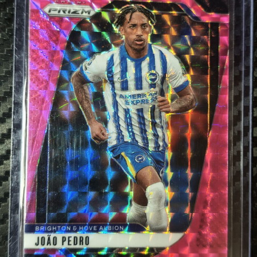 2024-25 Panini Prizm Premier League João Pedro Pink Mosaic Prizm card #175 Brighton