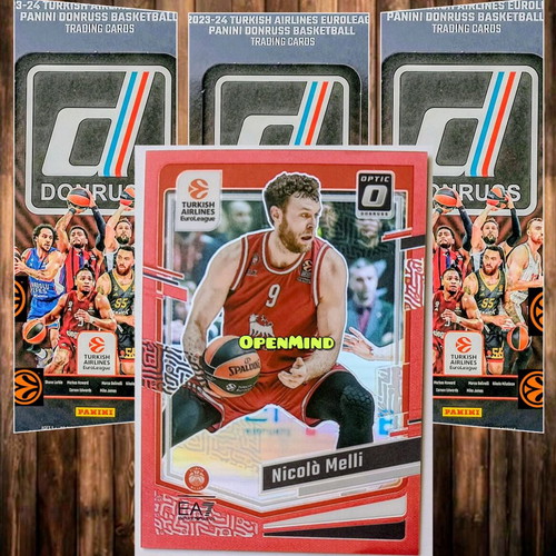 Melli Red Optic Prizm Numbered /99 Card Armani Milan Donruss Euroleague 2023-24 new