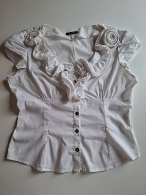 Morgan white blouse size M like new