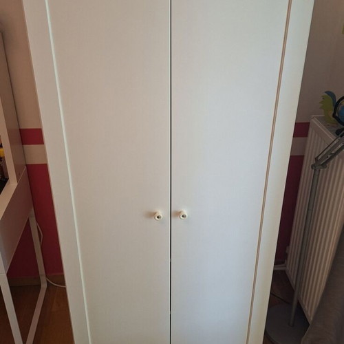 IKEA HENSVIK children's wardrobe, white, 174x75x48 cm