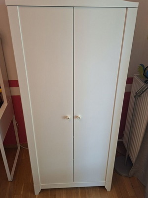 IKEA HENSVIK children's wardrobe, white, 174x75x48 cm