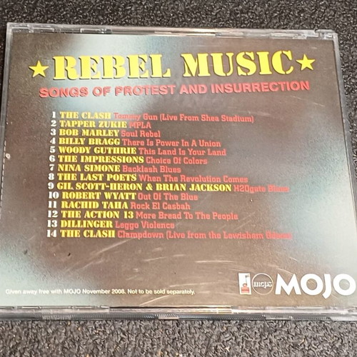 Rebel Music CD used, 2008 compilation, rock, reggae, blues