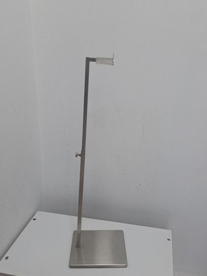 Metal adjustable display stands for bags, set of 5, stainless steel