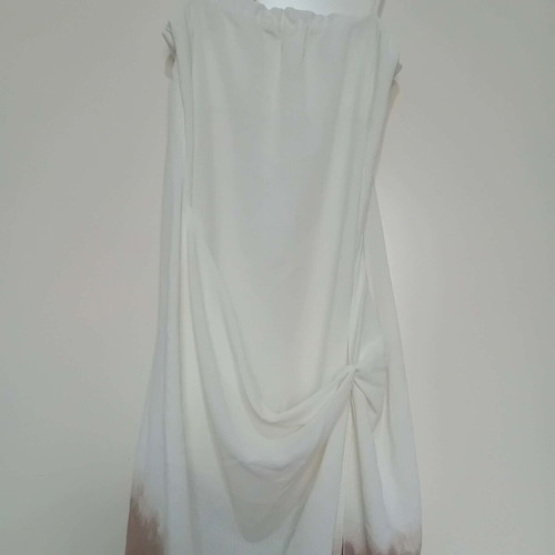 Zara long dress like new, beige and brown with elastic and straps